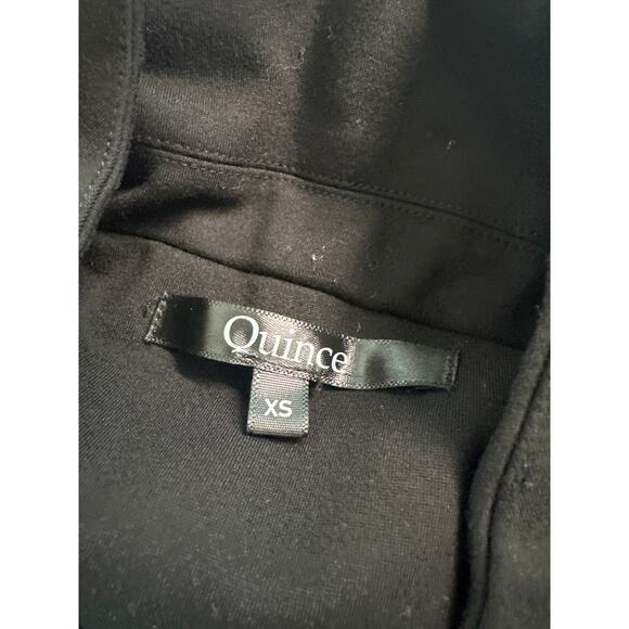 Quince Women's Black Ultra Stretch Ponte Blazer, Size XS, EUC - Picture 4 of 4